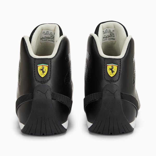 Scuderia Ferrari Carbon Cat Mid Unisex Driving Shoes, PUMA Black-PUMA White, extralarge-IND