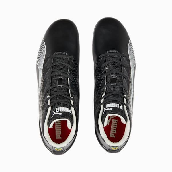 Scuderia Ferrari Carbon Cat Mid Unisex Driving Shoes, PUMA Black-PUMA White, extralarge-IND