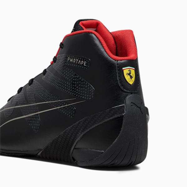 Scuderia Ferrari Carbon Cat Mid Unisex Driving Shoes, PUMA Black-PUMA Black, extralarge-IND