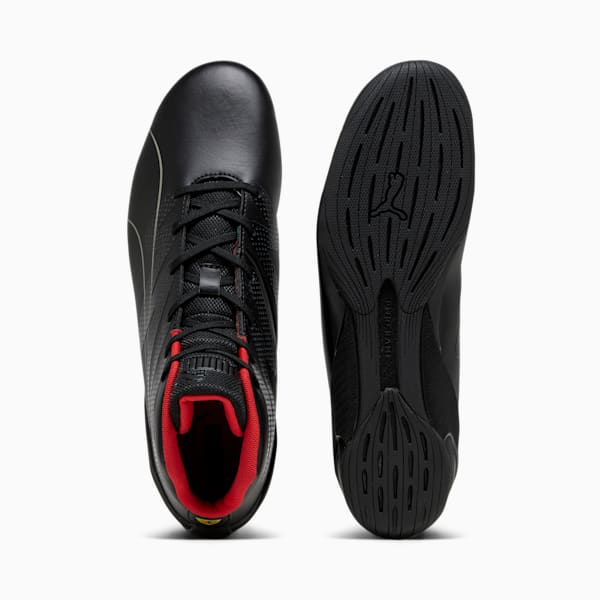 Scuderia Ferrari Carbon Cat Mid Unisex Driving Shoes, PUMA Black-PUMA Black, extralarge-IND