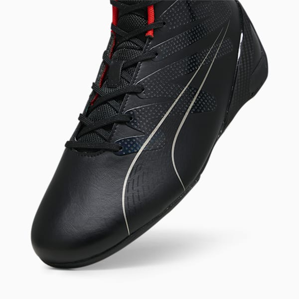 Scuderia Ferrari Carbon Cat Mid Unisex Driving Shoes, PUMA Black-PUMA Black, extralarge-IND