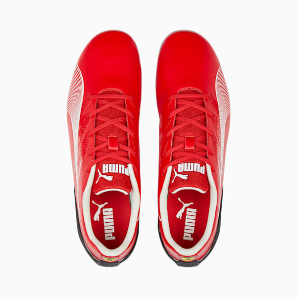 Scuderia Ferrari Carbon Cat Men's Driving Shoes, Rosso Corsa-PUMA White-PUMA Black, extralarge