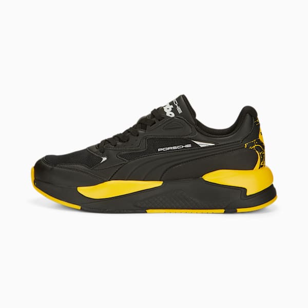 Porsche Legacy X-Ray Speed Unisex Sneakers, PUMA Black-PUMA Black-Lemon Chrome, extralarge-IND