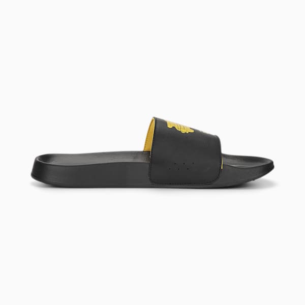 Porsche Legacy Leadcat 2.0 Unisex Slides, PUMA Black-Lemon Chrome, extralarge-IND