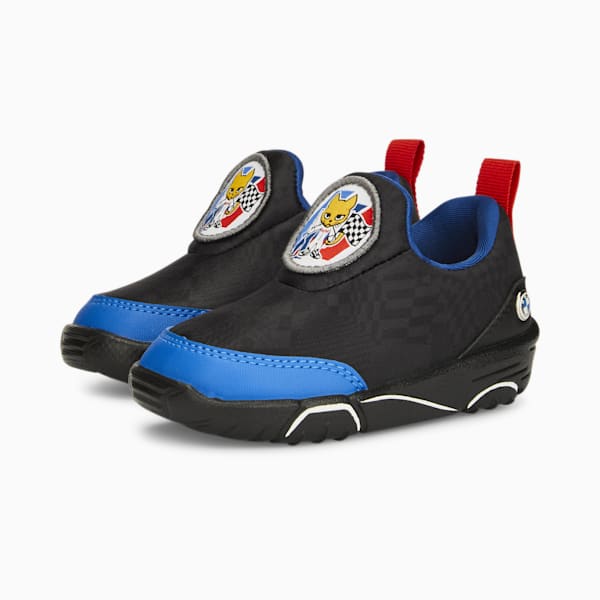 BMW M Motorsport Bao Kart Toddlers Sneakers, PUMA Black-Pro Blue-Pop Red, extralarge-IND