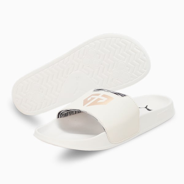 Gen G Leadcat 2.0 Unisex Slides, Pristine-Puma Team Gold, extralarge-IND