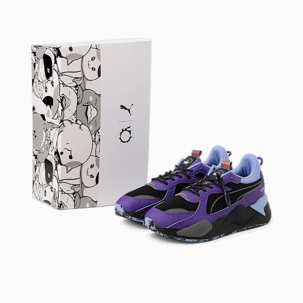 ユニセックス PUMA x FINAL FANTASY XIV RS-X スニーカー, Purple Charcoal-PUMA Black-Electric Orchid, extralarge-JPN