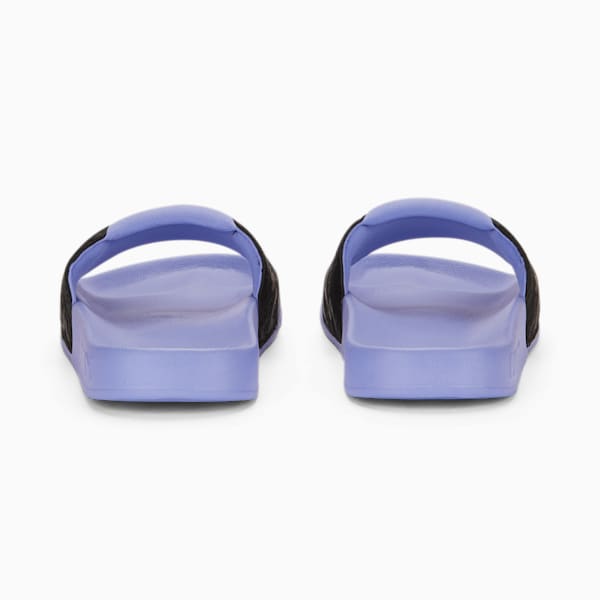 PUMA x FINAL FANTASY XIV Leadcat 2.0 Slides, PUMA Black-Lavendar Pop-Whisper White, extralarge