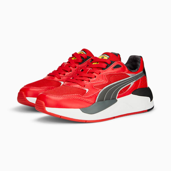 Scuderia Ferrari X-Ray Speed Jr SOFTFOAM+ Motorsport Sneakers Youth, Rosso Corsa-PUMA Black, extralarge-GBR