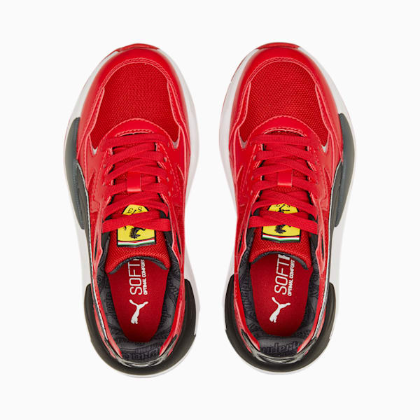 Scuderia Ferrari X-Ray Speed Jr SOFTFOAM+ Motorsport Big Kids' Sneakers, Rosso Corsa-PUMA Black, extralarge