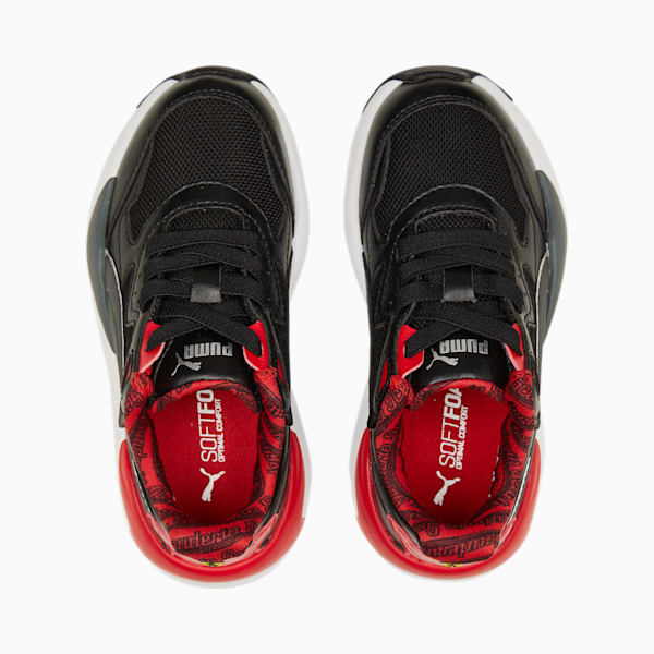 Scuderia Ferrari X-Ray Speed SOFTFOAM+ Motorsport Little Kids' Sneakers, PUMA Black-Rosso Corsa, extralarge