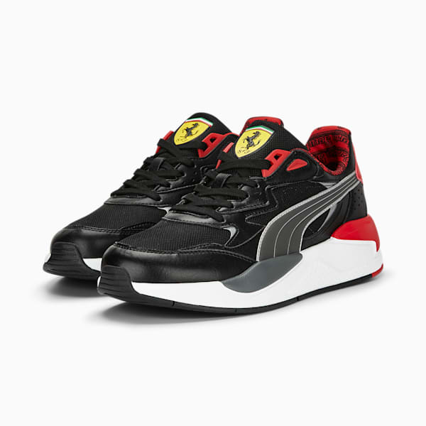 Chaussures de sports motorisés Scuderia Ferrari X-Ray Speed, PUMA Black-Rosso Corsa, extralarge