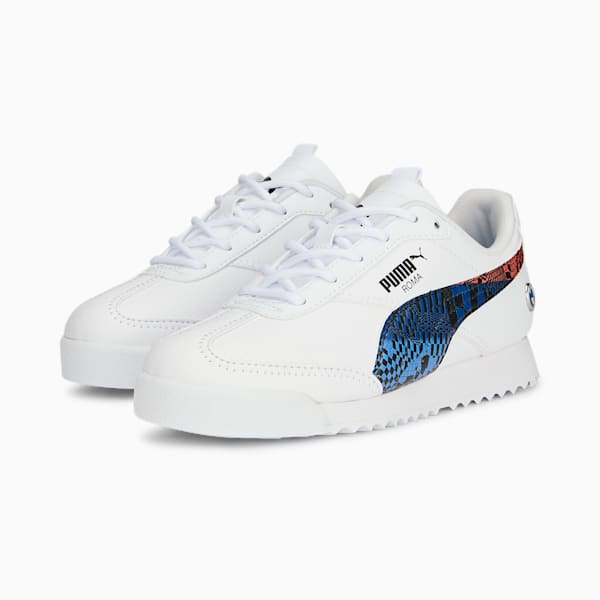 Tenis infantiles BMW M Motorsport Roma Via, PUMA White-Pro Blue, extralarge