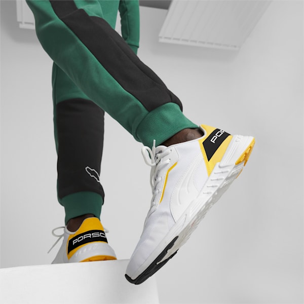 Porsche Legacy Tiburion Logo Unisex Sneakers, PUMA White-PUMA White, extralarge-IND