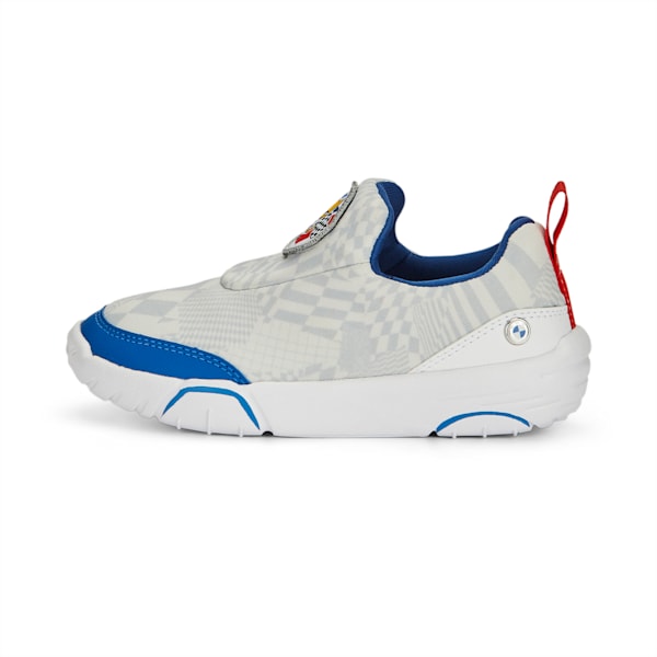 BMW M Motorsport Bao Kart Kids' Sneakers, PUMA White-Pro Blue-Pop Red, extralarge-IND