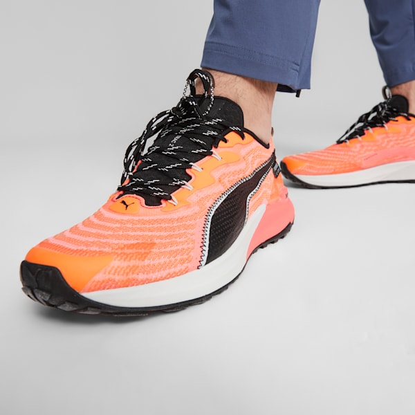 Tenis para carrera de montaña Fast-Trac NITRO 2 para hombre, Neon Sun-Clementine-PUMA Black, extralarge