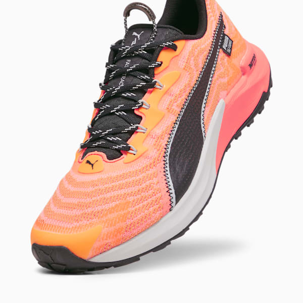 Tenis para carrera de montaña Fast-Trac NITRO 2 para hombre, Neon Sun-Clementine-PUMA Black, extralarge