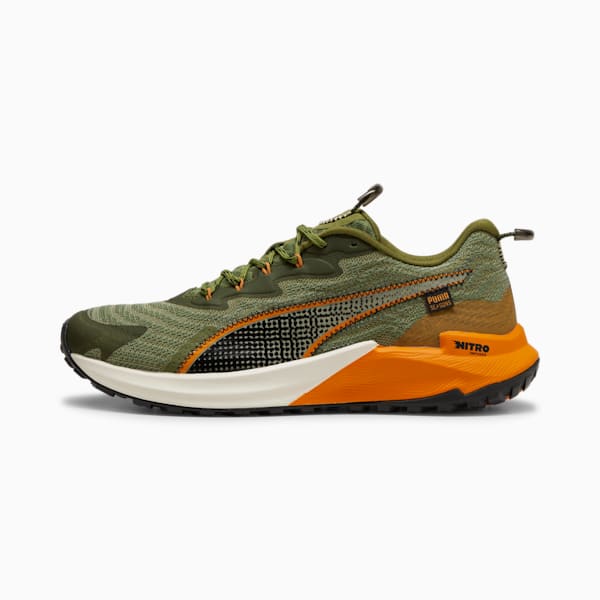 Tenis para carrera de montaña Fast-Trac NITRO 2 para hombre, Olive Green-Myrtle-Ginger Tea, extralarge