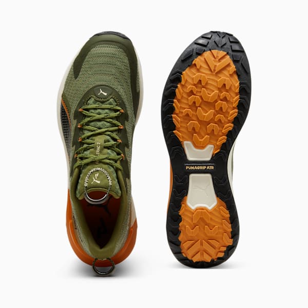 Tenis para carrera de montaña Fast-Trac NITRO 2 para hombre, Olive Green-Myrtle-Ginger Tea, extralarge