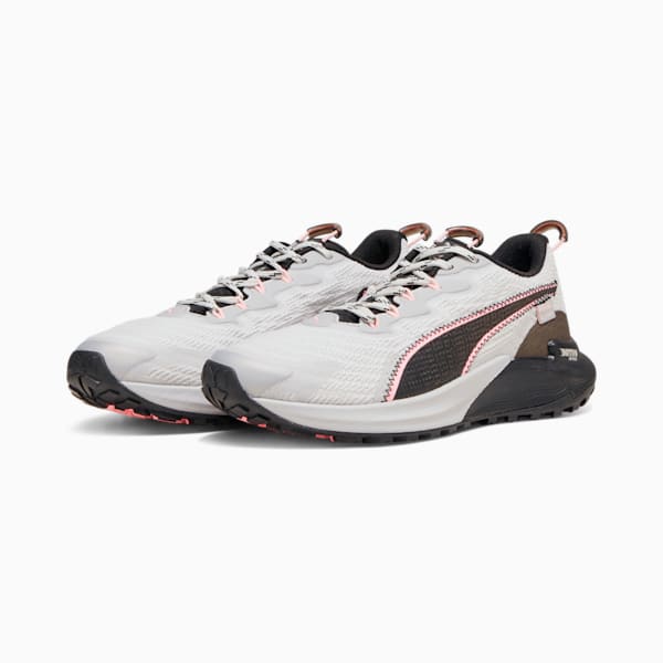 SEASONS Fast-Trac NITRO™ 2 Women's Running Shoes, Ash Gray-PUMA Black-Koral Ice, extralarge