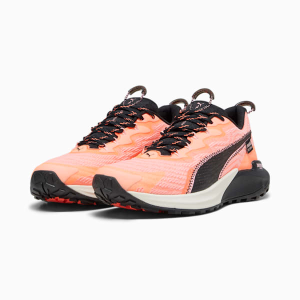 Tenis de carrera de montaña para mujer Fast-Trac NITRO 2, Neon Sun-Alpine Snow-PUMA Black, extralarge