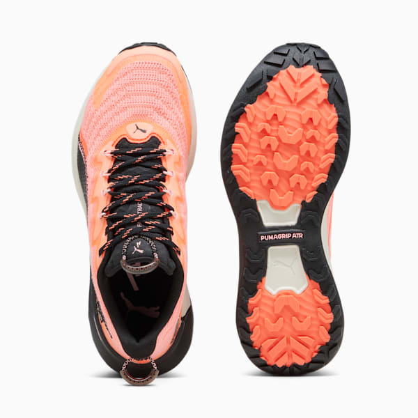 Tenis de carrera de montaña para mujer Fast-Trac NITRO 2, Neon Sun-Alpine Snow-PUMA Black, extralarge