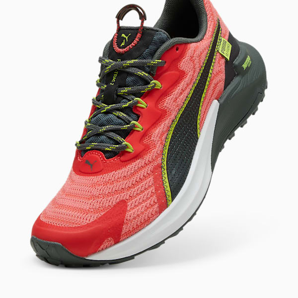 Tenis de carrera de montaña para mujer Fast-Trac NITRO 2, Active Red-Passionfruit-Mineral Gray, extralarge