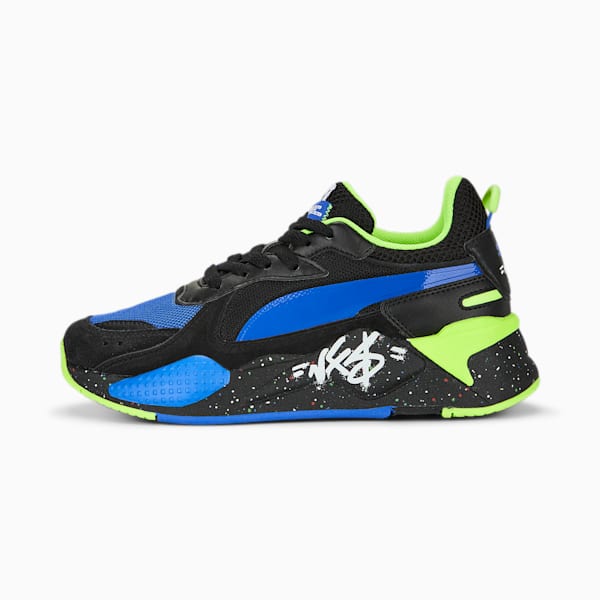 PUMA x NEED FOR SPEED RS-X Big Kids' Sneakers, PUMA Black-Royal Sapphire, extralarge