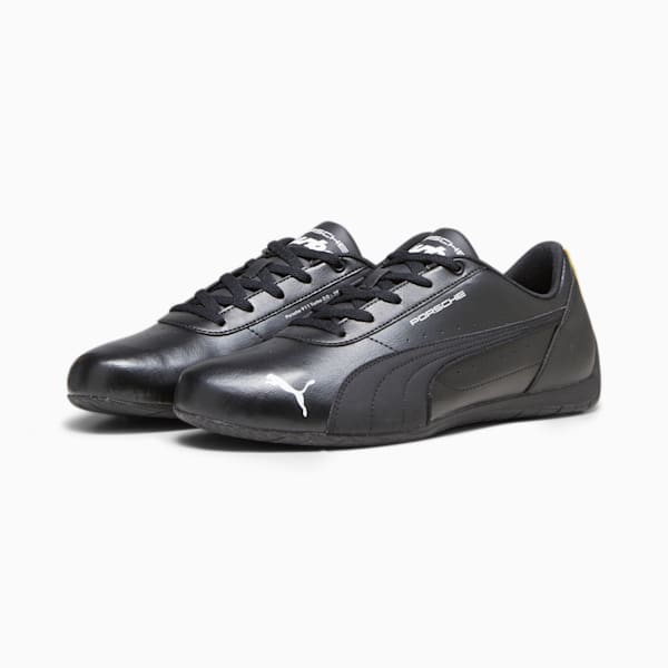 Porsche Legacy Neo Cat Unisex Sneakers, PUMA Black-Lemon Chrome, extralarge-IND