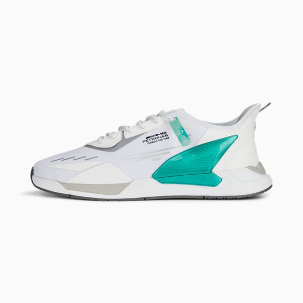 Mercedes AMG Petronas Zenonspeed Unisex Sneakers, PUMA White-Spectra Green, extralarge-IND
