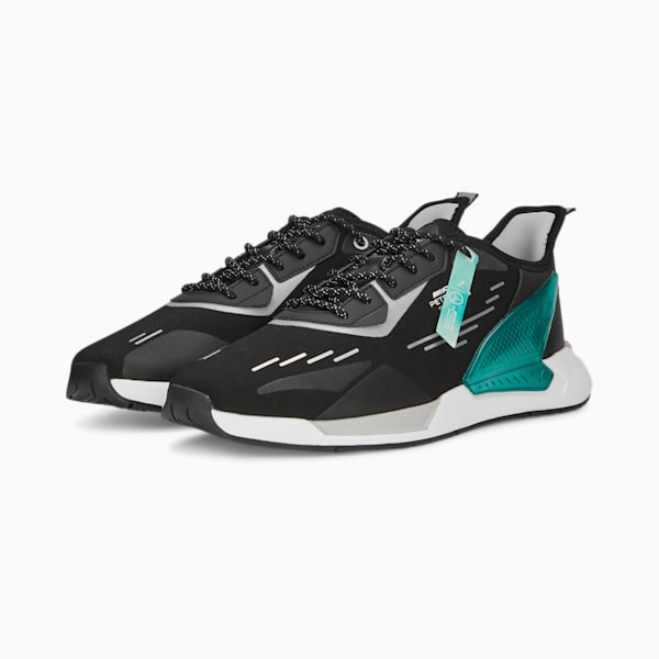 Mercedes AMG Petronas Zenonspeed Unisex Sneakers, PUMA Black-Spectra Green-PUMA White, extralarge-IND