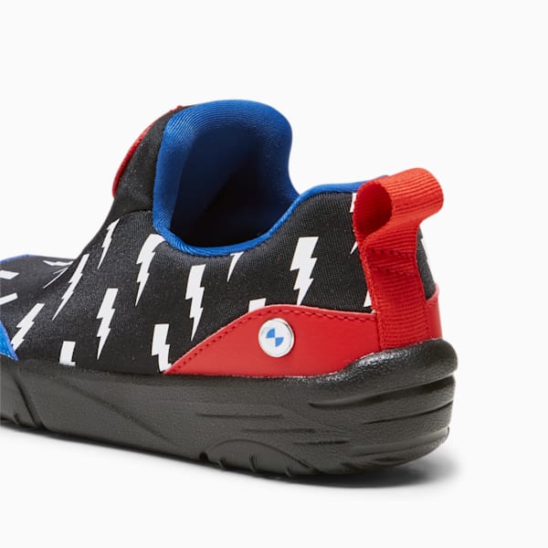 BMW M Motorsport Bao Kart Kid's Driving Shoes, PUMA Black-PUMA White-Pop Red, extralarge-IND