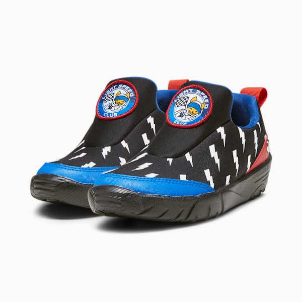 BMW M Motorsport Bao Kart Kid's Driving Shoes, PUMA Black-PUMA White-Pop Red, extralarge-IND