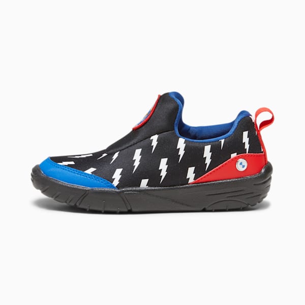 BMW M Motorsport Bao Kart Kid's Driving Shoes, PUMA Black-PUMA White-Pop Red, extralarge-IND