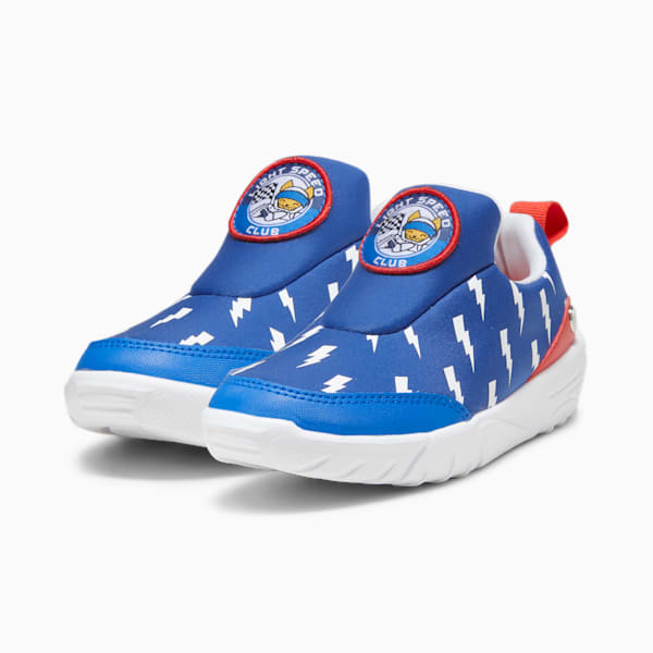 BMW M Motorsport Bao Kart Kid's Driving Shoes, Pro Blue-PUMA White-Pop Red, extralarge-IND