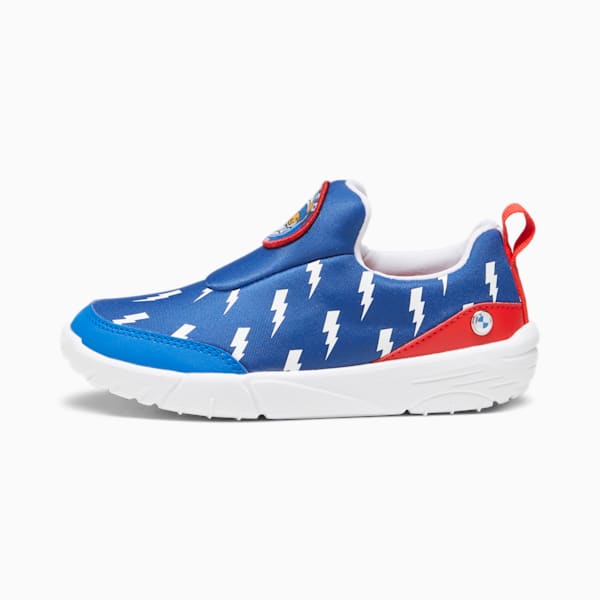 BMW M Motorsport Bao Kart Kid's Driving Shoes, Pro Blue-PUMA White-Pop Red, extralarge-IND