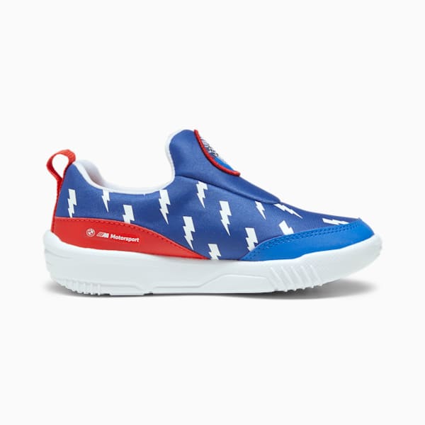 BMW M Motorsport Bao Kart Kid's Driving Shoes, Pro Blue-PUMA White-Pop Red, extralarge-IND