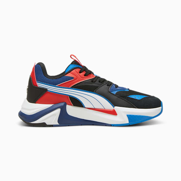 BMW M Motorsport RS-Puls Women's Sneakers, PUMA Black-Cool Cobalt-Pop Red, extralarge