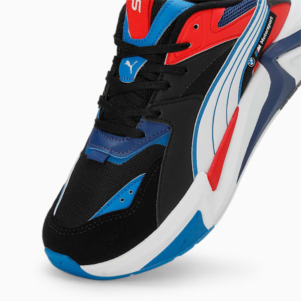 BMW M Motorsport RS-Puls Women's Sneakers, PUMA Black-Cool Cobalt-Pop Red, extralarge-IND