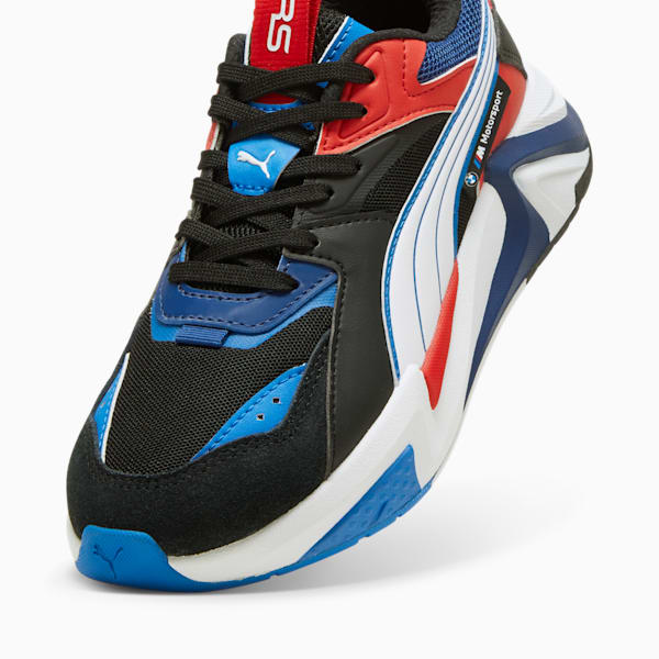 BMW M Motorsport RS-Puls Women's Sneakers, PUMA Black-Cool Cobalt-Pop Red, extralarge