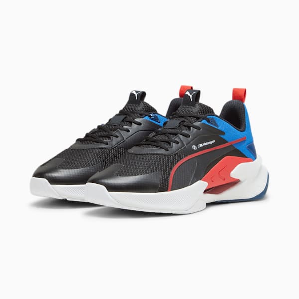 BMW M Motorsport LGND Renegade Unisex Sneakers, PUMA Black-Pop Red-PUMA White, extralarge-IND