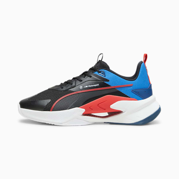 BMW M Motorsport LGND Renegade Unisex Sneakers, PUMA Black-Pop Red-PUMA White, extralarge-IND