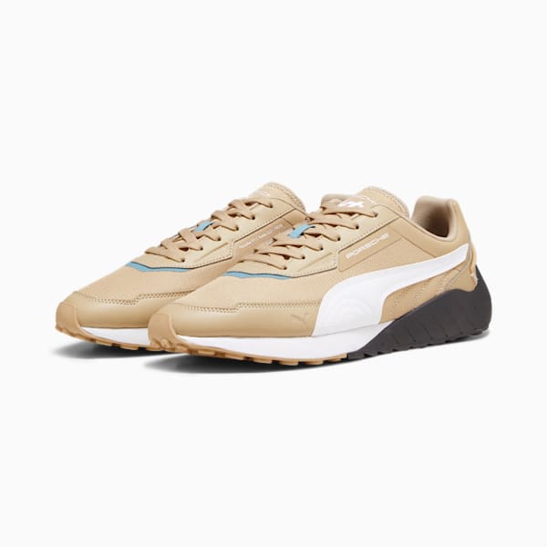 Zapatos para conducción Porsche Legacy SPEEDFUSION de hombre, Sand Dune-PUMA White-PUMA Black, extragrande