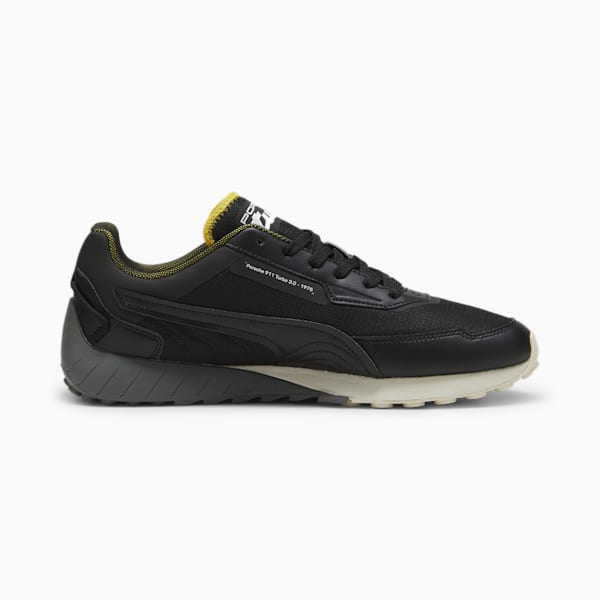 Porsche Legacy SPEEDFUSION Men's Driving Shoes, PUMA Black-Sport Yellow, extralarge