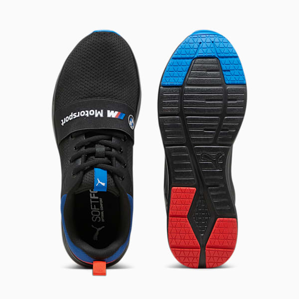 BMW M Motorsport Wired Run Unisex Driving Shoes, PUMA Black-Pop Red, extralarge-IND