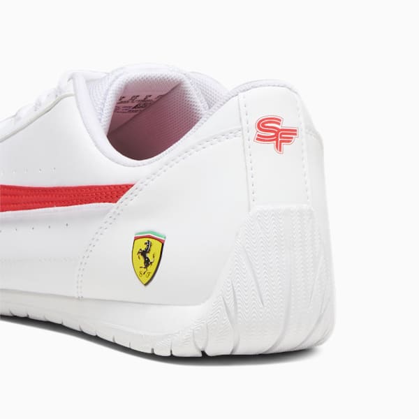 Scuderia Ferrari Neo Cat Unisex Driving Shoes, PUMA White-Rosso Corsa, extralarge-IDN