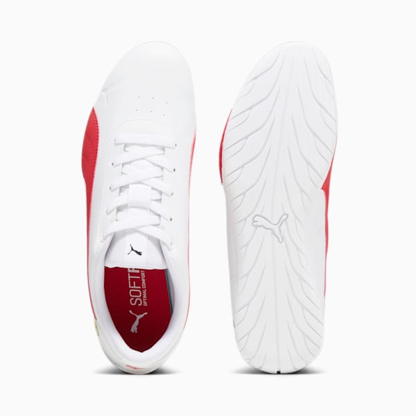 Scuderia Ferrari Neo Cat Unisex Driving Shoes, PUMA White-Rosso Corsa, extralarge-IND