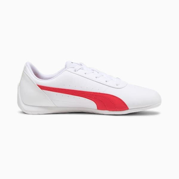 Scuderia Ferrari Neo Cat Unisex Driving Shoes, PUMA White-Rosso Corsa, extralarge-IND