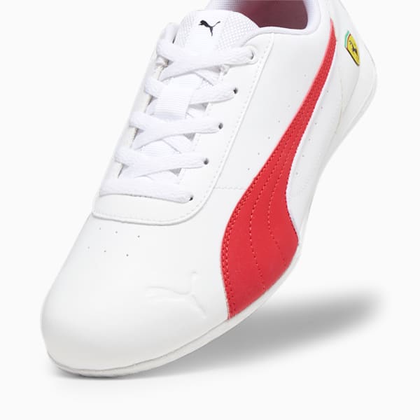 Scuderia Ferrari Neo Cat Unisex Driving Shoes, PUMA White-Rosso Corsa, extralarge-IND