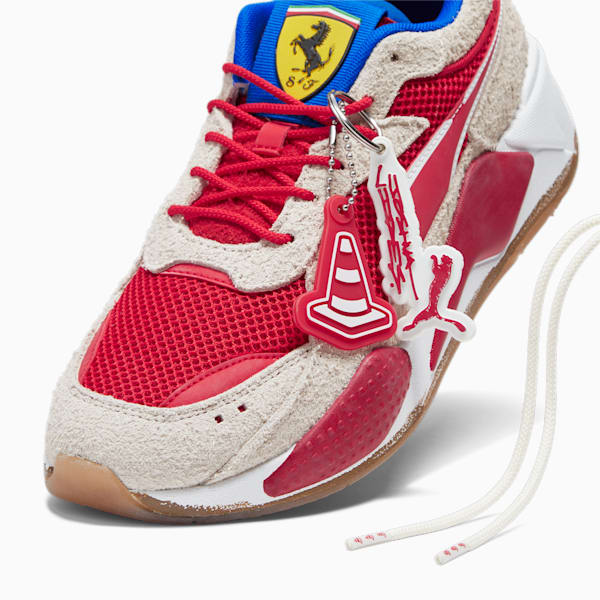 SCUDERIA FERRARI x JOSHUA VIDES RS-X Men's Sneakers, Rosso Corsa-Frosted Ivory, extralarge